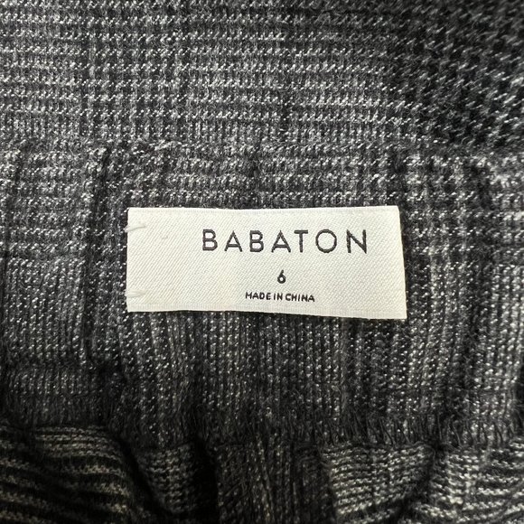 Aritzia Babaton Conan Cashmere Wool Stretch Dress Pant Crop Trousers Plaid Check - Picture 8 of 16